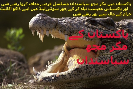 Widget_Crocodile Politicians of Pakistan